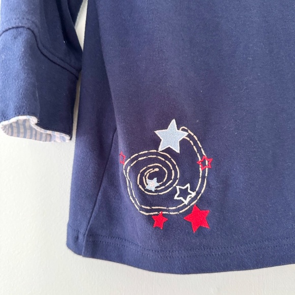 Breckendrige‎ Navy Blue Star Zip-Up Jacket - Picture 5 of 10